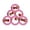 Pink#725-317, variant on EVA Floating Pool Ring Toss Game Set Combo Foam Pool Floats with 10 Colorful Tossing Balls Toss Game Swimming Party Toys Accessories for Family Par Dive Rings - 12.52" x 11.30" Red
