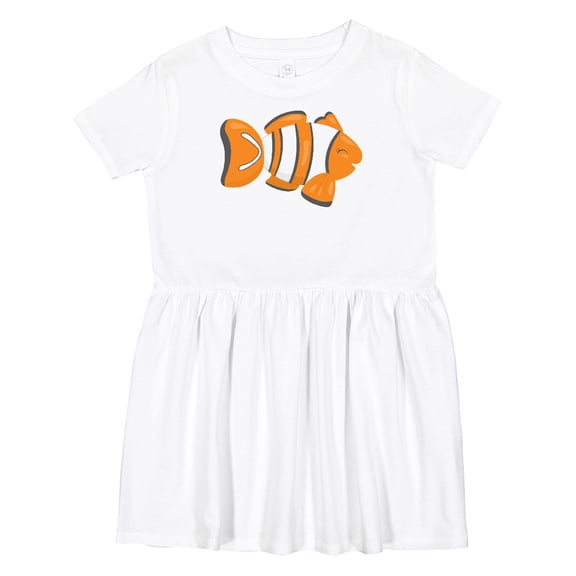 Inktastic Clown Fish Girls Toddler Dress