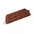 thumbnail image 4 of 12-Cavity Silicone Mini Rectangle Thin Waffle Chocolate DIY Mold Break-Apart Chocolate Chip, 4 of 4