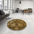 thumbnail image 4 of Ahgly Company Machine Washable Indoor Rectangle Transitional Cinnamon Brown Area Rugs, 7' x 10', 4 of 7