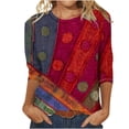 thumbnail image 1 of Birdeem Blouse pour Femmes T-Shirt Imprimé Décontracté et Confortable, 1 of 12