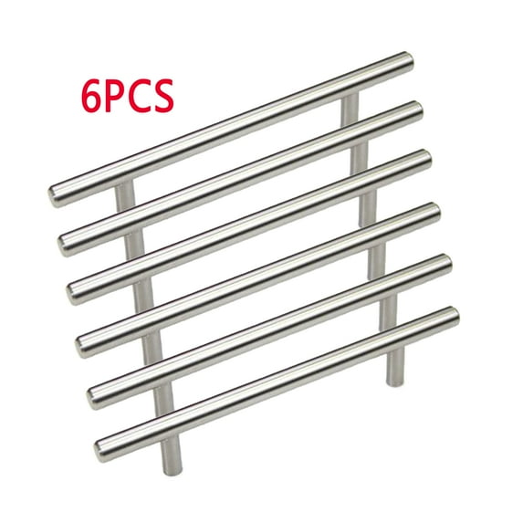 SAYFUT 6/8/10/12/14/16" Solid Stainless Steel Cabinet Bar Pull Handles Stainless Steel 16-inch Cabinet Bar Pull Handles 6PCS