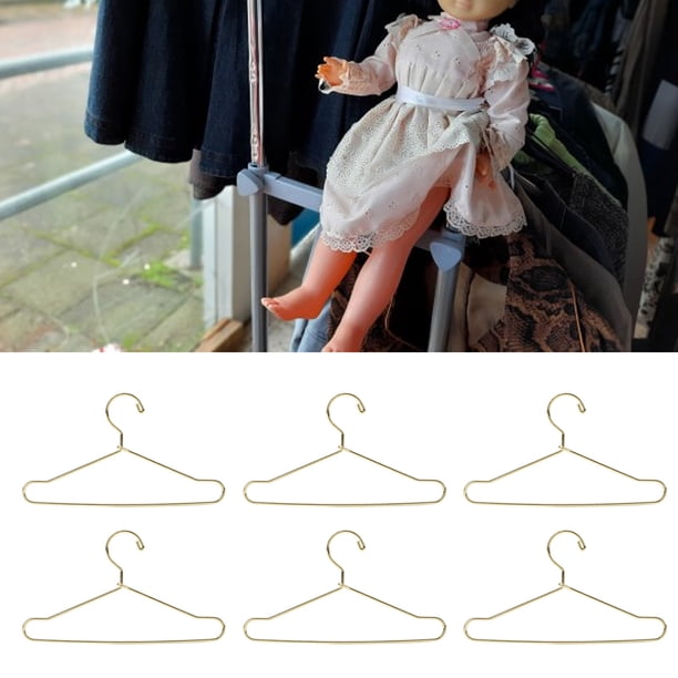 Percha De Madera Para Muñecas Mini Muebles Mini Juguete Mini Estante Para Ropa, Percha Para Ropa Para Muñecas Perchas Para Muñecas De Metal Accesorios Para Muebles De Armario De