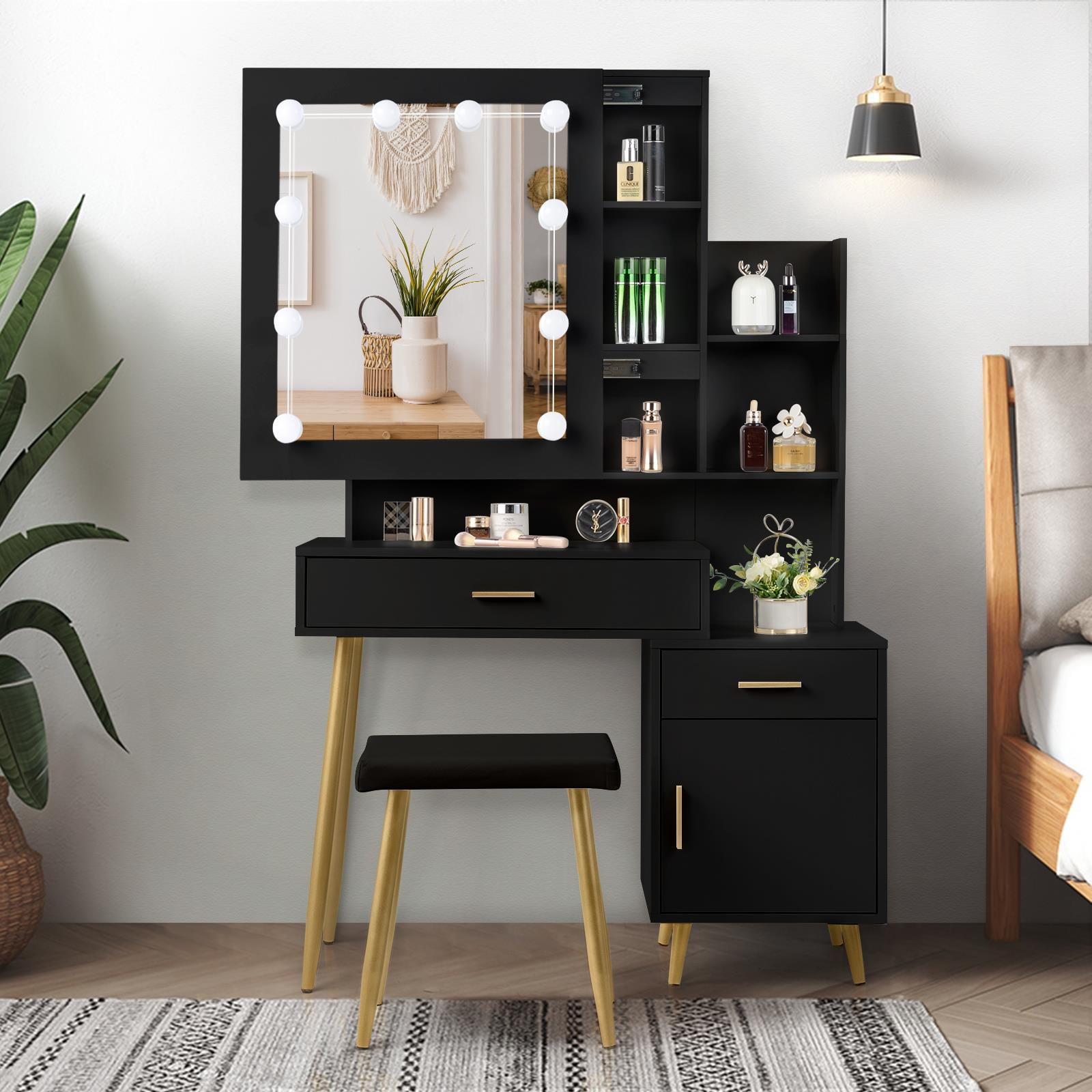 Black|2 drawer