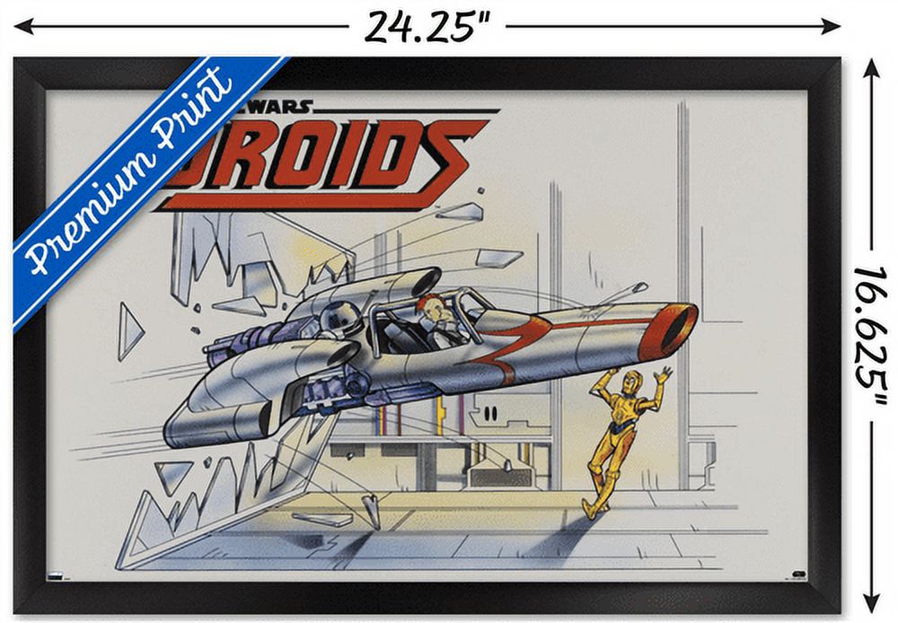 Star Wars: Droids - Crash Wall Poster, 14.725" x 22.375", Framed