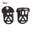 thumbnail image 4 of Eigraketly 2 piezas de repuesto para reposapiés de bicicleta, reposapiés plegable de acero, pedales, accesorios, actualización modificada Ciclismo Negro Eigraketly OD029733-01, 4 of 6