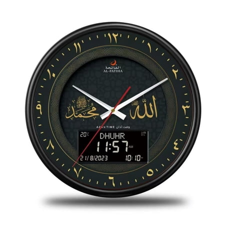Digital Wall Clock 13 Inch Large Screen with Roman Numerals with Alarm Date Temperature Timer for Bedroom