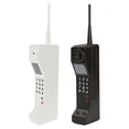 thumbnail image 1 of 2 teléfonos falsos: adorno retro de ladrillo para celular, modelo de teléfono antiguo para decoración de hogar y oficina, decoración de fiestas de los años 80 y 90., 1 of 7