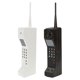 thumbnail image 1 of 2 teléfonos falsos: adorno retro de ladrillo para celular, modelo de teléfono antiguo para decoración de hogar y oficina, decoración de fiestas de los años 80 y 90., 1 of 7