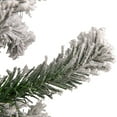 thumbnail image 3 of Northlight Medium Heavily Flocked Madison Pine Artificial Christmas Tree - 6.5' - Unlit, 3 of 6