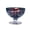 Blue, variant on Vintage Embossed Glass Dessert Cups, 225ml Colorful Footed Glass Ice Cream Bowls for Sundae, Trifle, Fruit, Salad