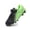 Black Green, variant on Kids Soccer Cleats Boys Girls Athletic Outdoor Youth Firm Ground Football Shoes Lightweight Hook and Loop Closure Shoe