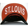 thumbnail image 3 of St. Louis Men's Adjustable Snapback Baseball Cap (Black/Red Textured), 3 of 4