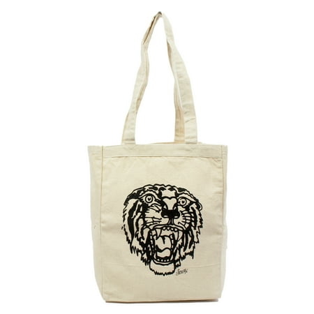 Sailor Jerry Tattoo Juniors Tiger Tote Bag Natural