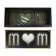 thumbnail image 4 of Caja de regalo floral para mamá Caja floral con forma de letra para el Día de San Valentín y cumpleaños Negro, 4 of 9