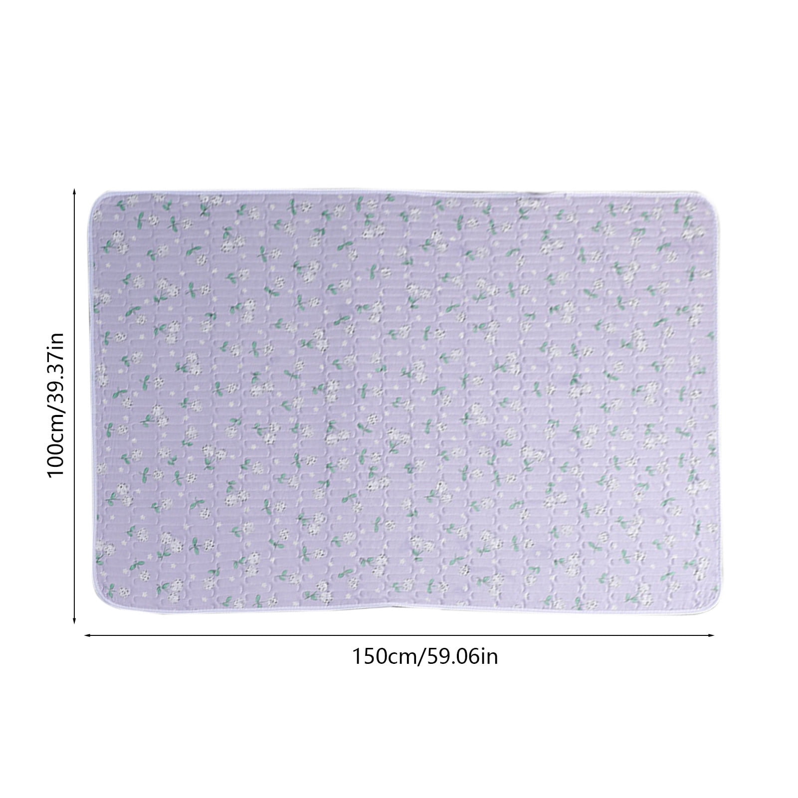 Merryso Waterproof Washable Cotton Bed Pad 59”x39.37”, Multi-Layer Non-Slip for Elderly Incontinence, Chi-ld Bedwetting & Home Use
