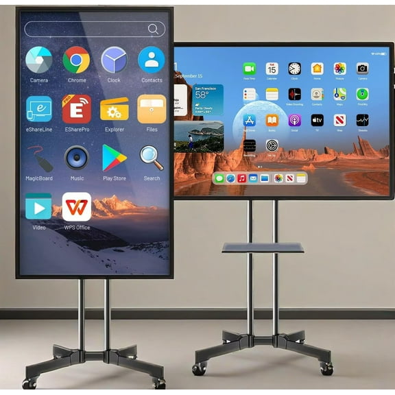 OmninexHub Smart Board, 49''Interactive Whiteboard, Electronic Whiteboard, Screen Mirroring From Android And Ios for Live Streaming, for Advertising Display And Classroom (Board Only)