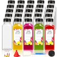 thumbnail image 1 of Botellas de plástico para jugo Moretoes 350 ml con tapas, 40 unidades, transparentes, 1 of 6