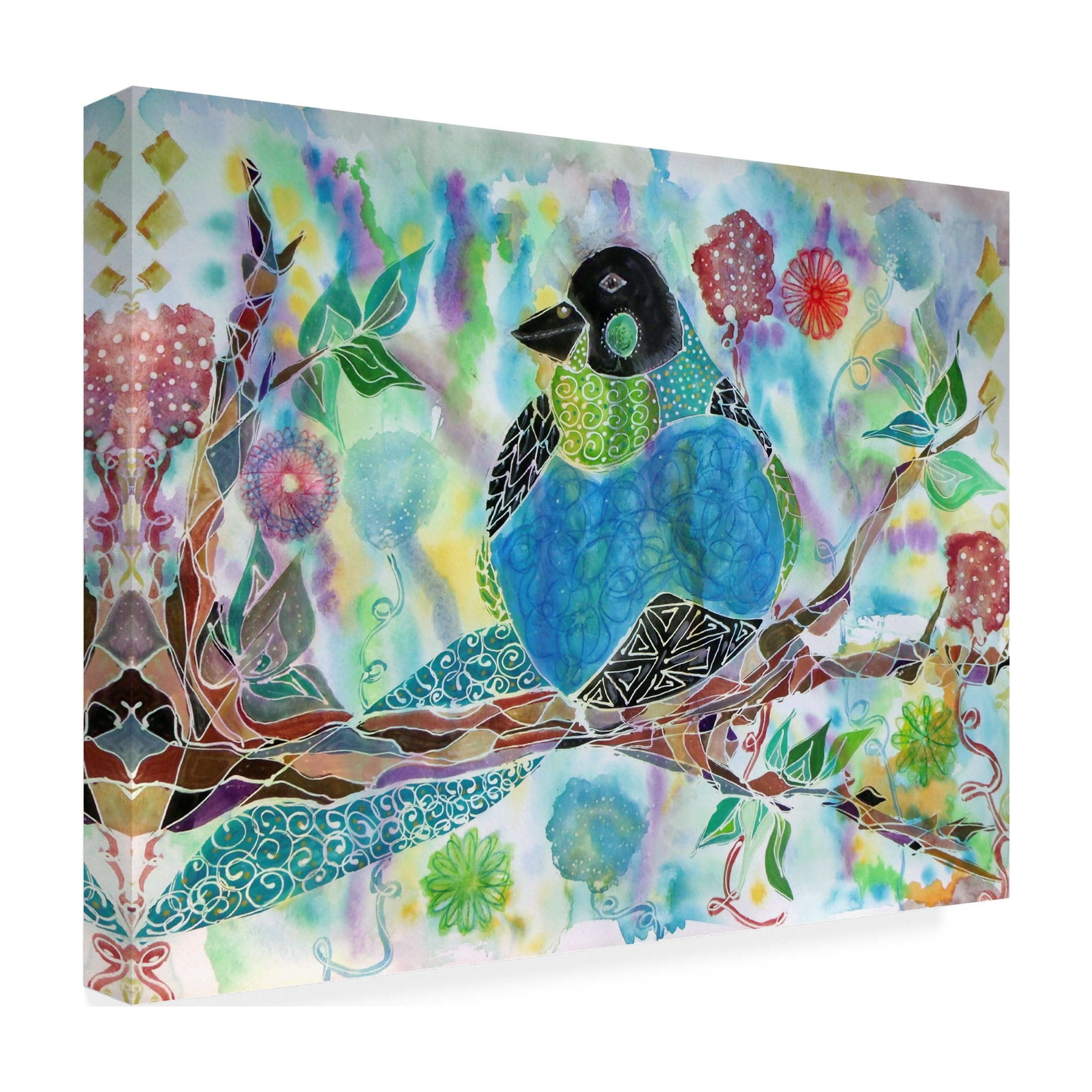Trademark Fine Art 'A Bird of a Different Feather' Canvas Art by Lauren Moss
