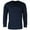 Navy, variant on Crewneck Henley Lounge Top (Men)