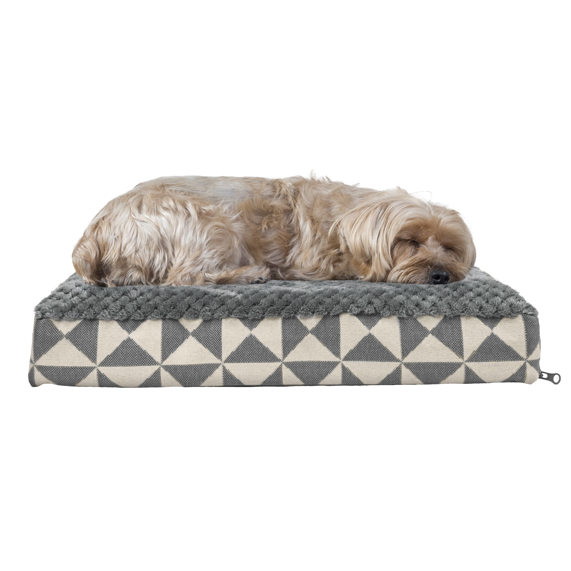 FurHaven Pet Dog Bed Deluxe Orthopedic Plush Kilim Mattress Pet Bed