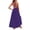 ☪192-Purple, variant on Women's Solid Sleeveless Summer Backless Multi-Way Multi-String Cross Tie Backless Dress - Versatile Strap V-Neck Midi Dress for Beach, Pants for Women