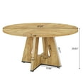 thumbnail image 5 of Fnova 47" Round Dining Table for 4 People, Modern Farmhouse Wooden Kitchen Table for Living Room, Dining Room(Chairs Not Included), 5 of 12