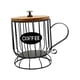 thumbnail image 4 of Soporte para cápsulas de café, decoración para tazas, soporte para cápsulas de café de hierro, organizador moderno negro, 4 of 9