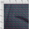 thumbnail image 1 of oneOone Polyester Lycra Fabric Leaves & Floral Block Print Sewing Fabric BTY 56 Inch Wide, 1 of 4