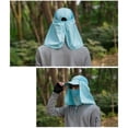 thumbnail image 6 of SPRING PARK Sun Cap Fishing Hats with Face Mask Baseball Caps UV Visor Caps Windproof Flap Cover, 6 of 7