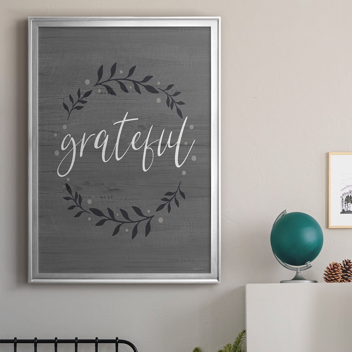 Grateful Wreath Premium Classic Framed Print - Ready to Hang