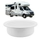 thumbnail image 1 of Fregadero de destinates de Baña, Fregadero Redondo Redondo Resistente A ImpactO Moderno 375x130 mm Fácil de Limpieza para Autocaravana, 1 of 7