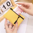 thumbnail image 3 of Women's Oxford Cloth Solid Color Mini Zipper Coin Purse Key Bag Portable Wallet Card Storage Bag, 3 of 4