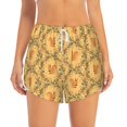 thumbnail image 2 of Balery Cartoon Squirrel Pantalones cortos deportivos para mujer con forro y dos bolsillos, elásticos, para entrenamiento, gimnasio, yoga-Large, 2 of 7