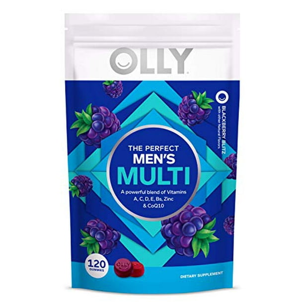 OLLY Men's Multivitamin Gummy, Immune Support, Vitamins A, C, D, E, B, Lycopene, Zinc