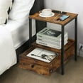 thumbnail image 7 of Side Table with Charging Station Narrow End Table w/Storage Drawer Power Outlets, 7 of 7