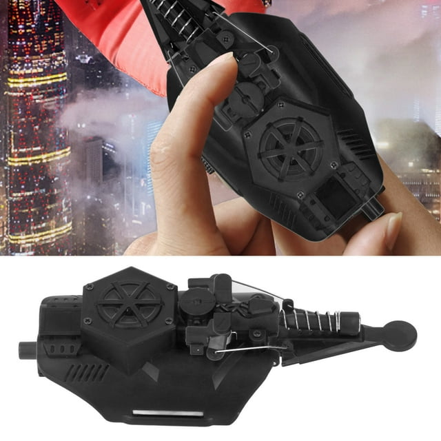 Lance-toiles à Ficelle Jouet, Lance-Toiles à Ficelle Araignée, Lance-Toiles Jouet de Poignet Lance-Toiles à Corde Araignée, Usage Répété, Recharge USB, 3 Pcs Ventouse