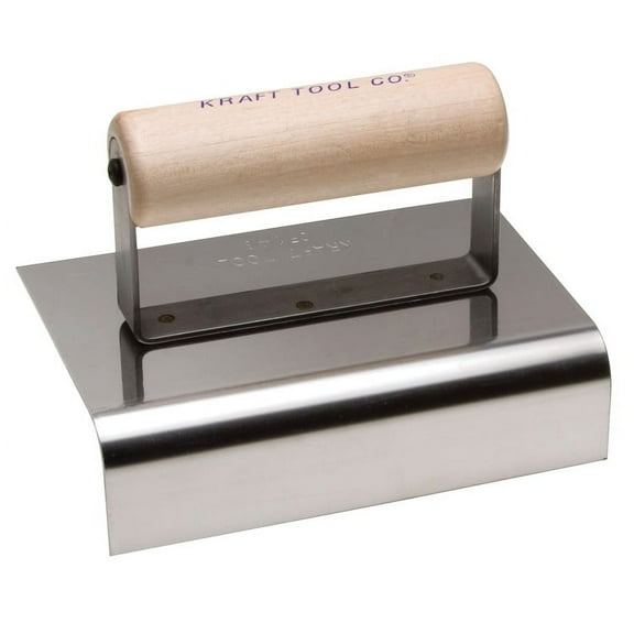 Kraft Tools CF243 6"x4" 1-1/2" R 2" L Edger w/Wood Handle