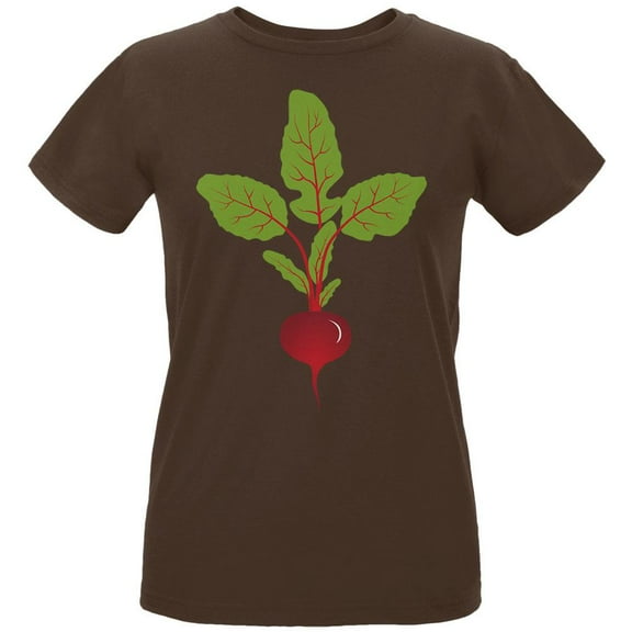 Halloween Vegetable Beet Costume Womens Organic T Shirt Chocolate MD