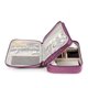thumbnail image 3 of Methold Accesorio electrónico 3 capas Multi-compartimentos Estuche de transporte Capacidad Cable Organizador Bolsa Vacaciones Viajes Cables Cámara Carpetas de archivos Violeta, 3 of 6