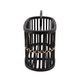 thumbnail image 3 of Sagebrook Home 15889-02 WOVEN 14" OVAL BASKET, BLACK, 3 of 3