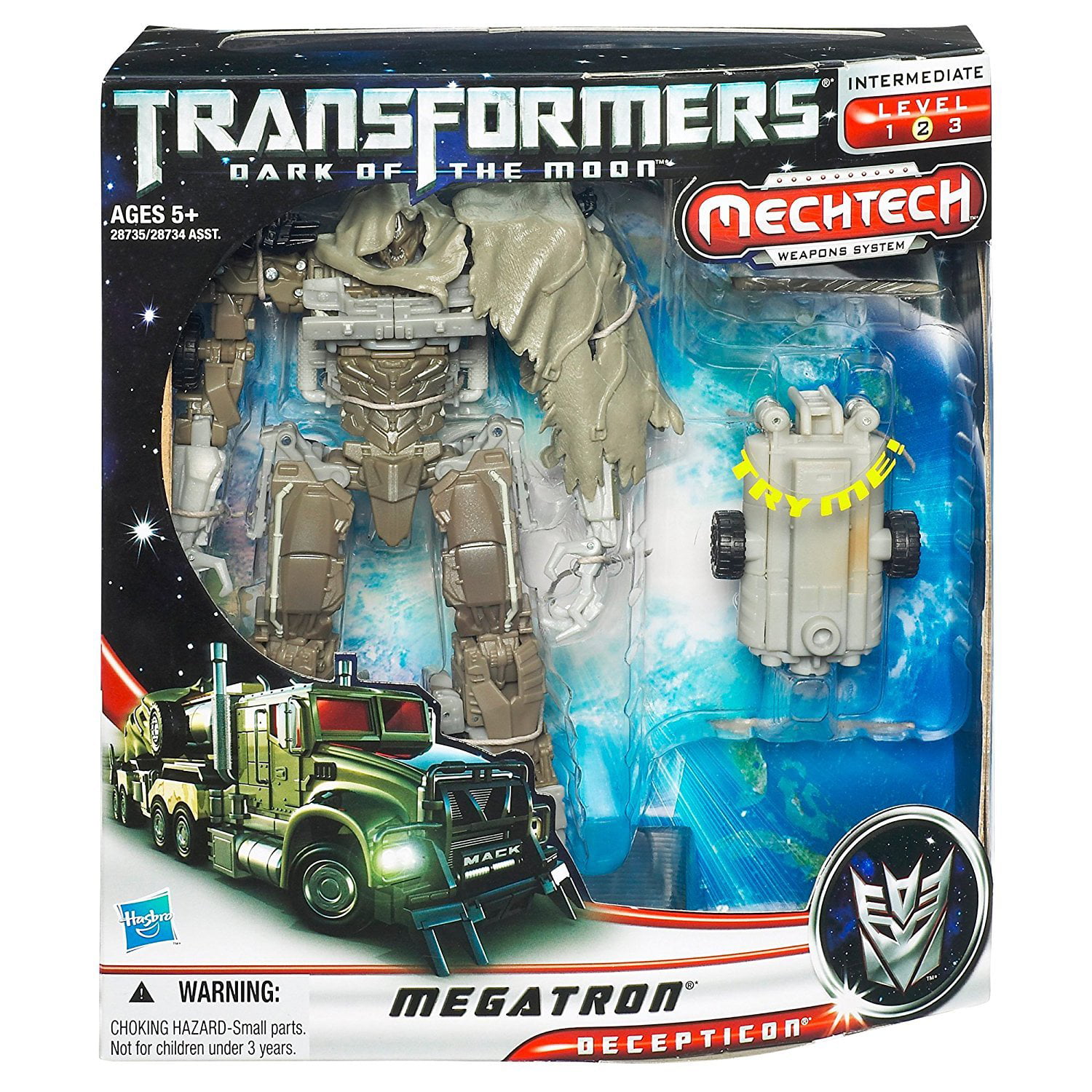 Details about    Transformers DOTM Dark Moon Voyager Class Hasbro MEGATRON Mechtech NON-MINT 