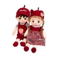thumbnail image 2 of 2x Pareja Muñeca Juguetes Dibujos Animados Decoración del Hogar Muñeco de Peluche Decorativo Muñecos de Peluche para 70 centímetros, 2 of 9