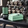 thumbnail image 4 of WWV Home Decoration Double Sided Fleece Sports Towel Portable Quick Dry Absorbent Microfiber Fitness Yoga Swimming Gym Towel with Carry Tube Bag for Family, 4 of 5
