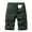 Green, variant on IROINNID Men's Casual Cargo Belt Solid Multi- Pocket Leisure Shorts