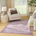 thumbnail image 2 of Nourison Nourison Washables 4' x 6' Pink Vintage Indoor Rug, 2 of 10