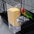 thumbnail image 1 of Comedero automático para pájaros Comedero colgante para loros Sin desorden Accesorios para jaula Estación de tación Suministros Contenedor de Salvador  Comedero para pájaros, 1 of 10