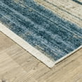 thumbnail image 3 of Oriental Weavers Bauer Area Rug - 090B2 - 7'10" x 10'10" - in Blue/ Beige - Modern Style, Recycled PET Fibers, Stain Resistant, Dining, Living Room Rug, 3 of 3