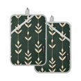 thumbnail image 7 of Yayeee Pot Holders Kitchen Heat Resistant with Pocket 7"x9.8" Cotton Oven Cooking Hot Pads, Green Plants, 7 of 7