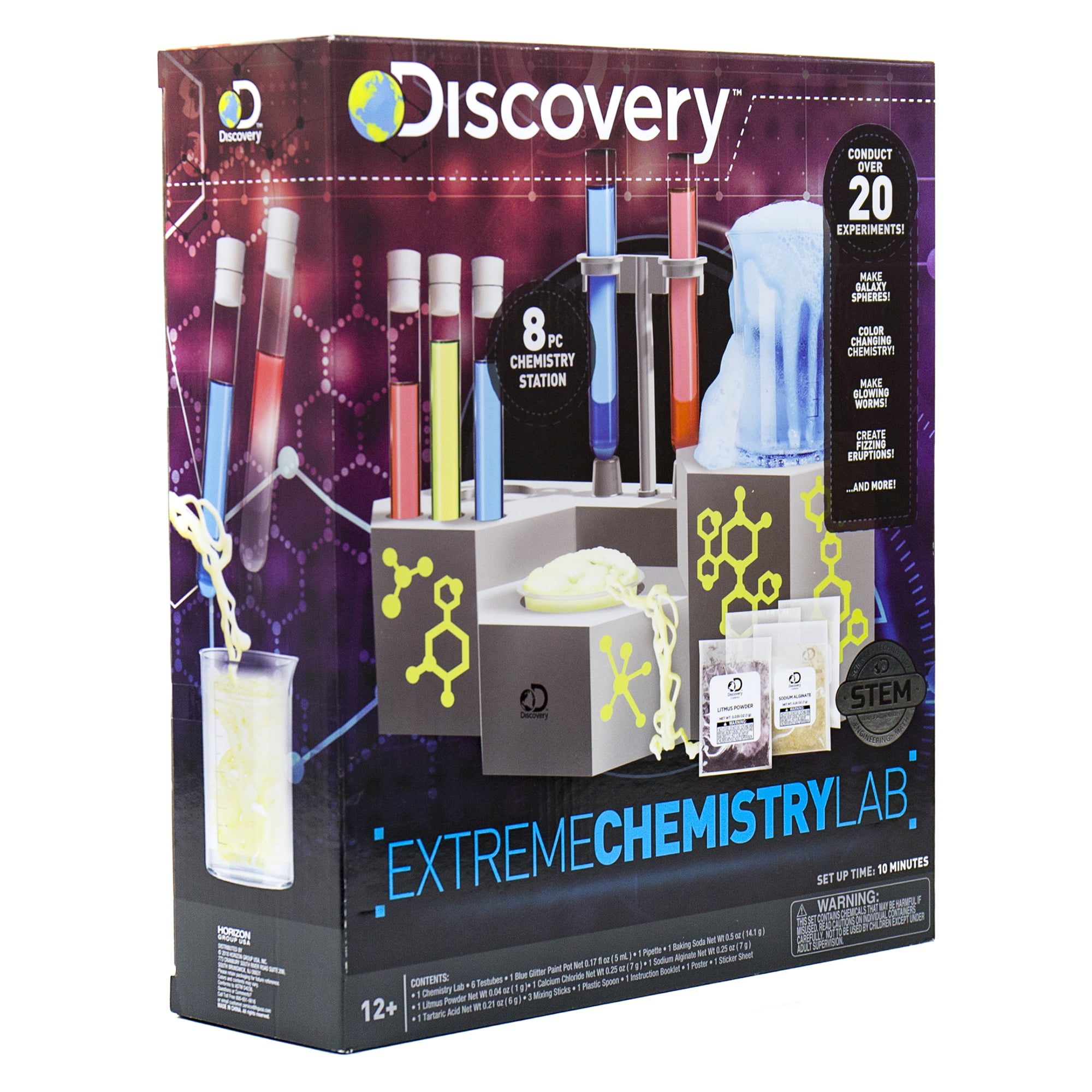 Discovery Squishy Chemistry Set Slime Bonus poster Great Science Project NEW